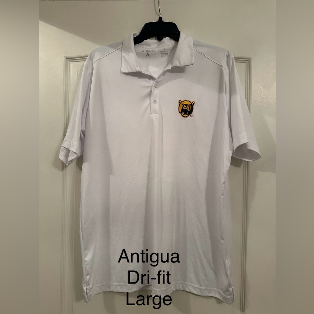 Antiqua dri-fit. Baylor bears. Men’s polo. Size large.